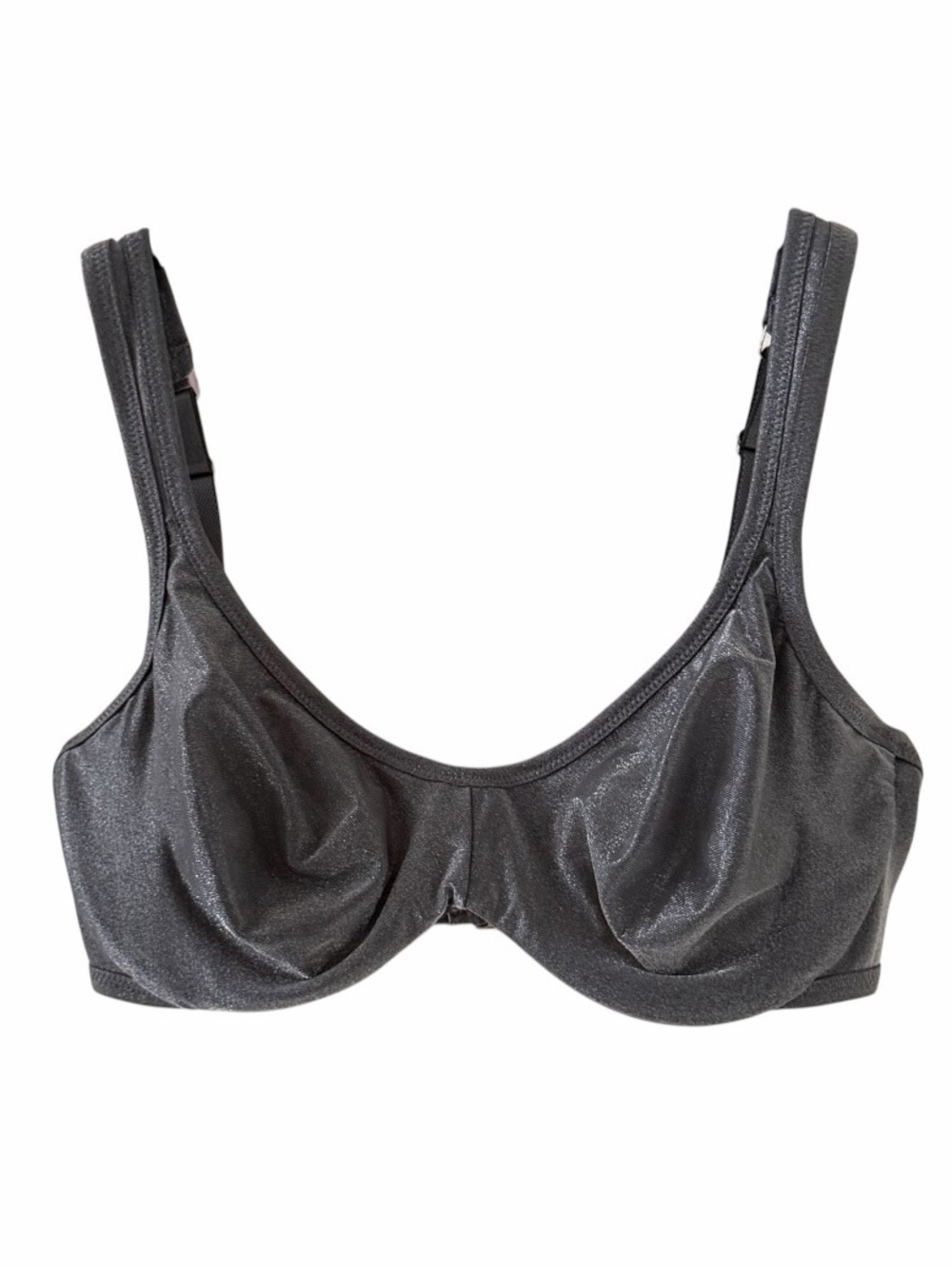 Warner’s Metallic Grey Full Coverage Underwire Bra Size 34D